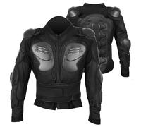 Breathable Motorcycle Protective Armor Jacket Full Body Impact Resistant 4 Season Mesh Riding Gear For Motocross Off-Road Dirt Bike Cycling,Black-XL