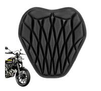 Breathable Motorcycle Seat Pad, 3D Cushion Cover, 13.78 Inches Shock Absorb Pad with Soft EVA, Anti Slip Fabric Seat, Motorbike Accessory with Comfort Design, Riding Pads for Men Women