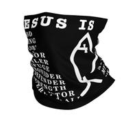 Breathable Neck Scarf,Jesus is My Everything My God My Lord White,Facial Shield UV Protection Neck Gaiter for Skiing Men Outdoor 26X30cm