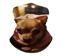 Breathable Neck Scarf, Neck Warmer Depressed Chihuahua Decorative Tube Scarf for Sports Climbing Women