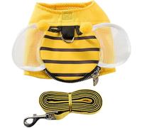 Breathable No-Choke Dog Harness Mesh Vest with Leash Premium Nylon-Polyester Pet Lightweight Machine-Washable for Walking Playing