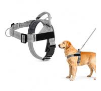 Breathable No Pull Dog Harness for Medium Large Dogs | Adjustable Mesh Vest with Front & Back Leash Clips for Training Walking Hiking(Q10,Xs)