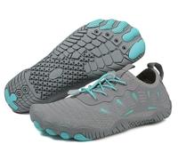 Breathable Non-Slip Summer Healthy Womens Mens Wide Toe Water Shoe Barefoot Shoes Quick Dry Yoga Pool(17x15x14cm,Blue)