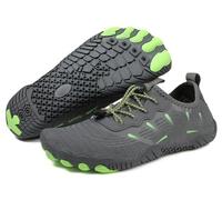 Breathable Non-Slip Summer Healthy Womens Mens Wide Toe Water Shoe Barefoot Shoes Quick Dry Yoga Pool(17.5x16x13.5cm,Grey)