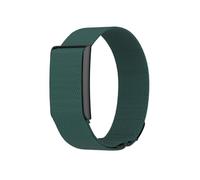 Breathable Nylon Sport Band for Amazfit Helio Tracker | 2-in-1 Wristband & Bicep Strap Set | Adjustable Elastic Replacement Strap for Fitness & Sleep Tracking | Sweat-Proof & Lightweight (Dark Green)