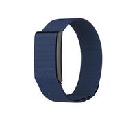 Breathable Nylon Sport Band for Amazfit Helio Tracker | 2-in-1 Wristband & Bicep Strap Set | Adjustable Elastic Replacement Strap for Fitness & Sleep Tracking | Sweat-Proof & Lightweight (DARK BLUE)
