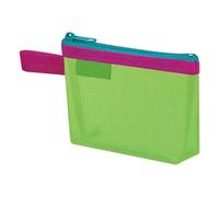 Breathable Nylon Storage Pouches Zippered Closure for Travel Cosmetics Organization Portable Makeup Organiser Bag Portable Travel Storage Organiser