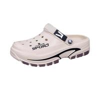Breathable Outdoor Sandals for Men - Casual Beach Slippers with Semi-Closed Design Open Toe for All-Day Comfort in the Garden as well as Holidays, khaki, 10 UK