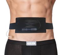 Breathable Peritoneal Dialysis Belt with Mesh Pocket PD Catheter Holder Accessories No-Bounce for Secure Transfer Set Peg G Feeding Tube Line Adults Women Men Black