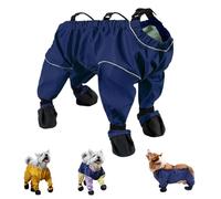 Breathable Pet Pants With Foot Covers,Dog Pants WithFoot Protectors,Antislip And Dirt Resistant Dog Trousers With FootCovers Indoor And Outdoor Use (blue-S)