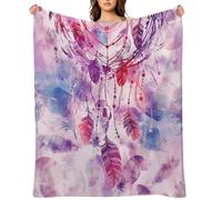 Breathable Plush Blanket West Cowboy Riding Horse Watercolor Western Desert Wild Tropical Cactus Blanket Throws Versatile Blankets For Bed Adults Home 60"x50"