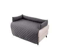 Breathable Poly Cotton Dog Sofa Bed - Couch Cover Mat for Small Dogs | Washable Diamond Quilted Mat, Anti-Slip Bottom, Couch Sofa Protector, for Small Breeds, Red, Black, Grey, Coffee