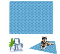 Breathable Polyester Pet Cool Rest Pad, Continuous Diamond Stitch Anti-Shift Filler Mat, Non-Irritant Anti-Scratch Foldable Washable Cushion for Rabbit Kitten Medium Large Dog Crate Sofa Car，L
