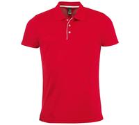 Breathable Polyester Pique Polo SOL'S Performer Short Sleeve Shirt S - 3XL