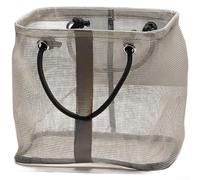 Breathable PVC Mesh Storage Bag for Shower Essentials(Gray Long Style)