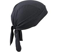 Breathable Quickly Dry Skull Cap Sweat Absorbing Bandana Headscarf Pirate Headwear Anti-UV Head Protection Headband Sports Hiking Skating Cycling Running Riding Head Wrap (Black)