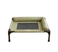 Breathable Raised Dog Bed, Cooling Pet Cot, Large Frame with Non-Slip Build, Comfortable Necks Support, Outdoor Balcony Style, Puppy Cat Bed for Home and Living Room