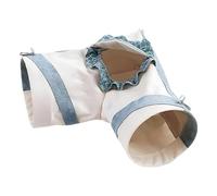 Breathable Rodents Adventure Tunnel Hanging For Cage Enrichment Natural Materials For Small Mammal Pet Hanging Small Pet Tunnel