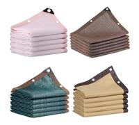 Breathable Shade Cloth with Grommets UV Resistant Windbreak Netting for Greenhouse Rectangular Sun Shade for Pergola Garden Balcony (Beige 4.0 x 7.0m)