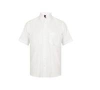 Breathable short-sleeve shirt Henbury Blanc 4XL