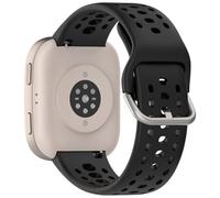 Breathable Silicone Watch Band Compatible with Amazfit Bip Max/Bip 6/Balance 3/Cheetah 2 Ultra/Active Max Straps, Sport Replacement Strap for GTR 4, Black