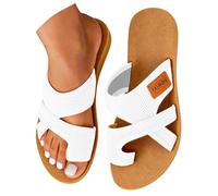 Breathable Slip On Walking Sandal Orthopedic Walking Sandals for Women UK Arch Support Breathable Mesh Hollow Wide Width Slides Slippers Open-Toe for Summer Outings City Walking Coastal Hikes White