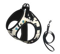 Breathable Small Dog Cat Harness Vest, Adjustable Mesh With Accessories | Black And Blue Cross Small Dog Harness M , Breathable Mesh Vest, Reflective Adjustable For Cats