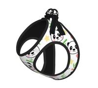 Breathable Small Dog Cat Harness Vest, Adjustable Mesh Without Accessories | Cute Panda Bamboo Star Small Dog Harness L , Breathable Mesh Vest, Reflective Adjustable For Cats