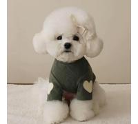 Breathable soft Pet Dog Clothes Base Shirt Cute Love Bear Teddy Yorkshire Hoodie Cat Pet Warm Clothes Designer Puppy Clothing