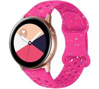Breathable Sport Strap Compatible with Samsung Galaxy Watch 7/6/5/4/FE Straps 40mm 44mm, Galaxy Watch 5 Pro 45mm,Galaxy Active 2,Galaxy Watch 3, 20mm Eco-Friendly Silicone Waterproof Strap for Women