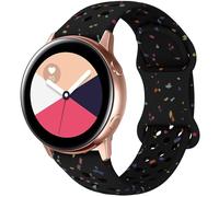 Breathable Sport Strap Compatible with Samsung Galaxy Watch 7/6/5/4/FE Straps 40mm 44mm, Galaxy Watch 5 Pro 45mm,Galaxy Active 2,Galaxy Watch 3, 20mm Eco-Friendly Silicone Waterproof Strap for Women