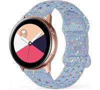 Breathable Sport Strap Compatible with Samsung Galaxy Watch 7/6/5/4/FE Straps 40mm 44mm, Galaxy Watch 5 Pro 45mm,Galaxy Active 2,Galaxy Watch 3, 20mm Eco-Friendly Silicone Waterproof Strap for Women