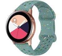 Breathable Sport Strap Compatible with Samsung Galaxy Watch 7/6/5/4/FE Straps 40mm 44mm, Galaxy Watch 5 Pro 45mm,Galaxy Active 2,Galaxy Watch 3, 20mm Eco-Friendly Silicone Waterproof Strap for Women