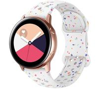 Breathable Sport Strap Compatible with Samsung Galaxy Watch 7/6/5/4/FE Straps 40mm 44mm, Galaxy Watch 5 Pro 45mm,Galaxy Active 2,Galaxy Watch 3, 20mm Eco-Friendly Silicone Waterproof Strap for Women
