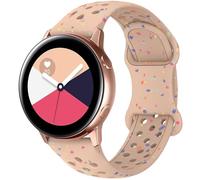 Breathable Sport Strap Compatible with Samsung Galaxy Watch 7/6/5/4/FE Straps 40mm 44mm, Galaxy Watch 5 Pro 45mm,Galaxy Active 2,Galaxy Watch 3, 20mm Eco-Friendly Silicone Waterproof Strap for Women