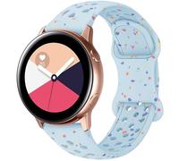 Breathable Sport Strap Compatible with Samsung Galaxy Watch 7/6/5/4/FE Straps 40mm 44mm, Galaxy Watch 5 Pro 45mm,Galaxy Active 2,Galaxy Watch 3, 20mm Eco-Friendly Silicone Waterproof Strap for Women