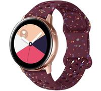 Breathable Sport Strap Compatible with Samsung Galaxy Watch 7/6/5/4/FE Straps 40mm 44mm, Galaxy Watch 5 Pro 45mm,Galaxy Active 2,Galaxy Watch 3, 20mm Eco-Friendly Silicone Waterproof Strap for Women