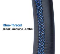 Breathable Steering Wheel Cover For Kuga 2008-2011 For Focus 2 2005-2011 For C-MAX 2007-2010 For Transit Hand-sewn Car Steering Braid Wheel Cover(Classic BUGL)