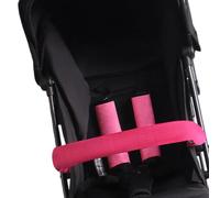 Breathable Strollers Strap Bib Front Armrest Teething Towel Protective Sleeve Baby Pram Cart Saliva Towel Infant Carriage Shoulder Belt Protector