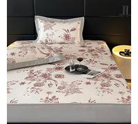 Breathable Summer Sleeping Pad with Floral Design, Includes Bed Comforter and Pillow Shams for Ultimate Comfort