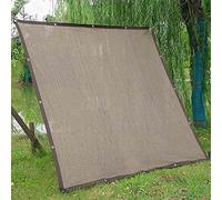 Breathable Sunblock Shade Cloth - 3x3m 3x5m 3x6m 4x4m 4x5m 4x6m - Shade Netting with Grommets for Garden Pergola Patio Greenhouse Car Plants - Brown 1.5x2m (4.9x6.6ft)