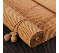 Breathable Sunshade Waterproof Bamboo Roll Up Window,Blackout Roller Blinds,Privacy Roller Shades,Light Filtering Roll Up Blinds,for Balcony/Porch/Patio/Office/Garden (W155xH210cm)