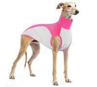 Breathable Thin Whippet Vest, Dog Summer Sleeveless Sport Vest for Whippet Dogs Cozy Greyhound Pajamas Italian Greyhound Clothes for Outdoor Activities(Pink, L)