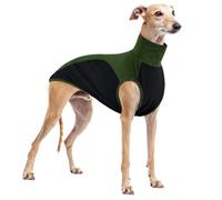 Breathable Thin Whippet Vest, Dog Summer Sleeveless Sport Vest for Whippet Dogs Cozy Greyhound Pajamas Italian Greyhound Clothes for Outdoor Activities(Army green, L)