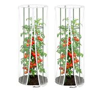 Breathable Tomato Cage Protector - Ventilated Plant Protection, Durable Mesh Protection Against Pests | Plant Netting for Garden, Lightweight Outdoor Garden Fencing that Healthy Growth of G