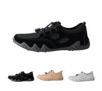 Breathable Trail Running Shoes Mens Non Slip Work Trainers Mens Mesh Sports Shoes Soft Cushion Badminton Sneakers Lightweight Walking Sneakers Fashion Board Footwear For Youth Lace Up Training Shoe