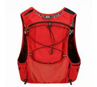 Breathable Trail Vest with Pockets , Red , Under 20L | Close-Fitting, Running Backpack with Elastic Cord, Adjustable, for Hiking, biking, Runners, Hikers