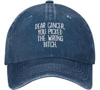 Breathable Trucker Caps Dear Cancer You Picked The Wrong Bitch Hip Hop Hats Fashion Baseball Cap for Adult Outdoor Women