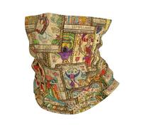 Breathable Tube Scarf, Hair Band Tarot Cards Occult Divination And Wicca Decorative Neck Scarf for Men Women Climbing