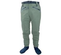 Breathable Waist Hight Wading Pants 4 Ply Waterproof Waders For Men Fly Fishing Chest Waders For Outdoors For Fishing(Green,XS)